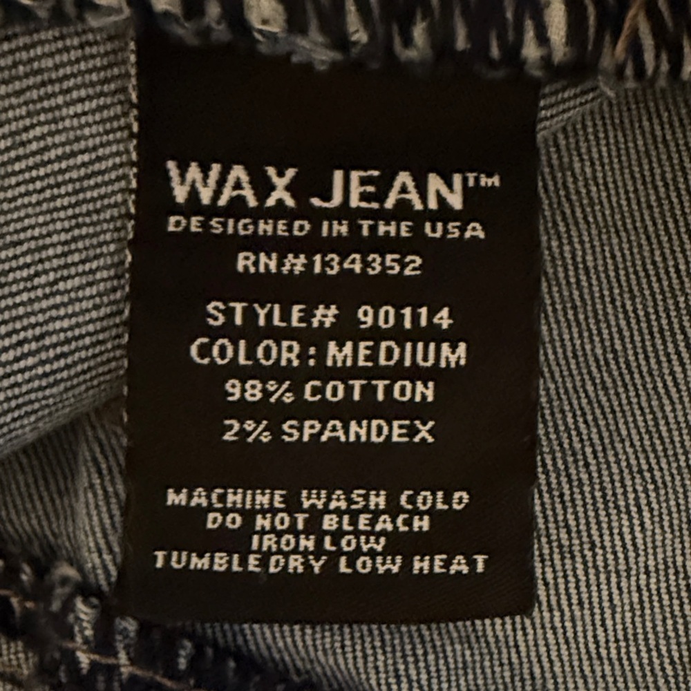Wax Jean Ripped Indigo Mini Skirt women’s denim skirt Boho skirts size M - Picture 10 of 12